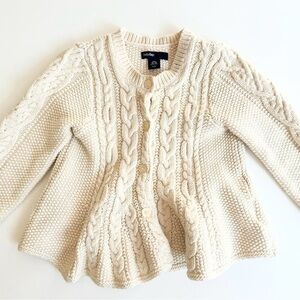 Baby Gap Cream‎ Cardigan NWT